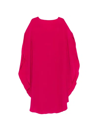 Gianluca Capannolo Silk Midi Dress In Metallic