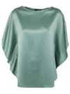 Gianluca Capannolo Iris Sleeve Top In Jade