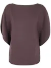 Gianluca Capannolo Iris Blouse In Rosewood