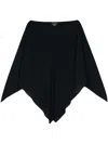 Gianluca Capannolo Isabella Silk Cape In Black