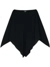 Gianluca Capannolo Isabella Silk Cape In Black