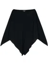 Gianluca Capannolo Cape-design Satin Blouse In Blue