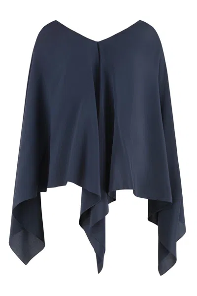 Gianluca Capannolo Isabelle Silk Blouse In Blue