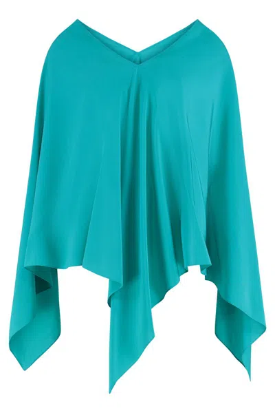 Gianluca Capannolo Isabelle Silk Blouse In Green