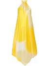 Gianluca Capannolo Isabelle Silk Dress In Yellow