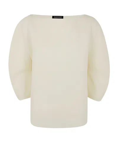GIANLUCA CAPANNOLO GIANLUCA CAPANNOLO OVERSIZED SLEEVE TOP