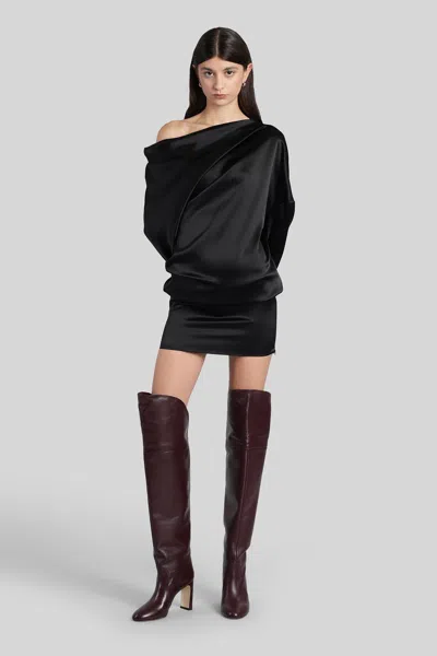 Gianluca Capannolo Maja Dress Long Dress In Black Triacetate