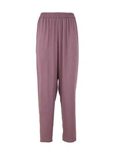 Gianluca Capannolo Mila Elastic Waist Pant In Purple