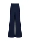 Gianluca Capannolo Satin Wide Leg Trousers In Blue