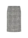 Gianluca Capannolo Houndstooth Pattern Skirt In White