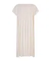 Gianluca Capannolo Pleated Midi Dress In Neutral