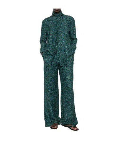 Gianluca Capannolo Polka-dot Casual Trousers In Green