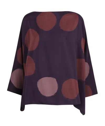 Gianluca Capannolo Printed Detail Blouse In Blue