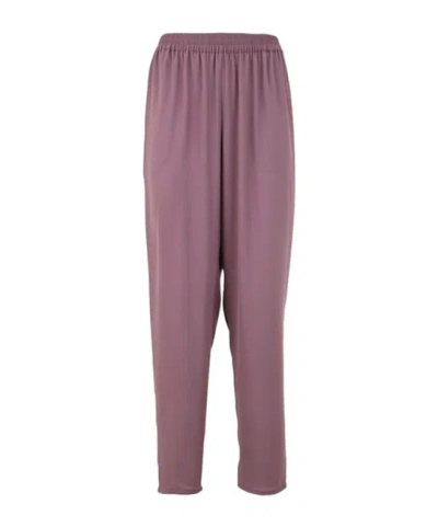 Gianluca Capannolo Mila Elastic Waist Pant In Purple