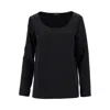 Gianluca Capannolo Round Neckline Cady Top In Black