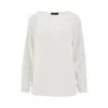 Gianluca Capannolo Round Neckline Cady Top In White