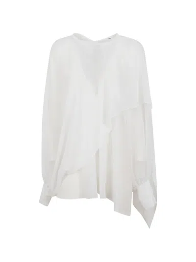 Gianluca Capannolo Ruffled Top In White