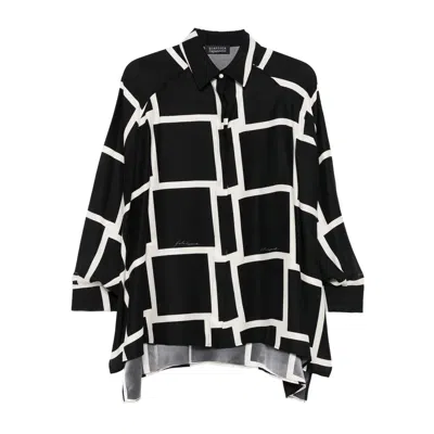 Gianluca Capannolo Button-up Long Sleeve Shirt In Black