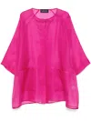 Gianluca Capannolo Silk Coat In Pink
