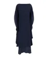 Gianluca Capannolo Silk Maxi Dress In Blue
