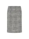 Gianluca Capannolo Houndstooth Pattern Skirt In White