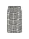 Gianluca Capannolo Houndstooth Pattern Skirt In White