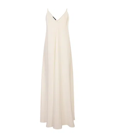 Gianluca Capannolo V-neck Strap Maxi Dress In Purple