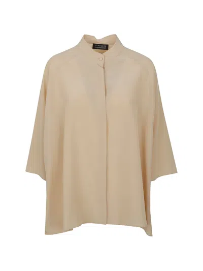 Gianluca Capannolo Stand-collar Top In Brown