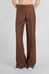 Gianluca Capannolo Valerie Pant Pants In Brown Wool In Brown