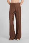 Gianluca Capannolo Valerie Pant Pants In Brown Wool In Brown