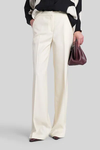 Gianluca Capannolo Valerie Pant Pants In Beige Wool In White