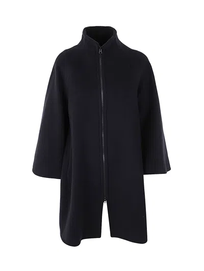 Gianluca Capannolo Vivien Coat With Zip In Black
