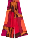 Gianluca Capannolo Watercolour-print Trousers In Pink