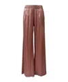 Gianluca Capannolo Wide Leg Satin Pants In Pink