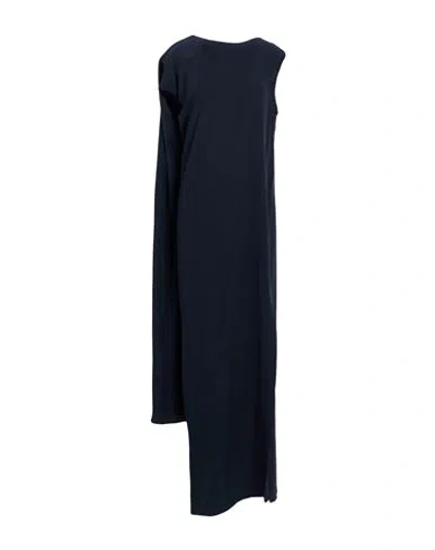 Gianluca Capannolo Woman Maxi Dress Midnight Blue Size 4 Silk In Multi