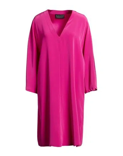 Gianluca Capannolo Woman Midi Dress Magenta Size 8 Triacetate, Polyester In Purple