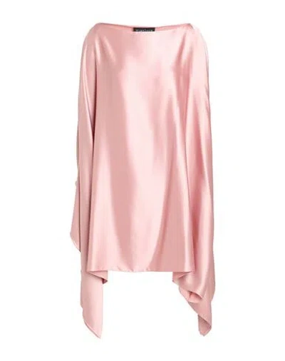 Gianluca Capannolo Woman Mini Dress Antique Rose Size Onesize Silk, Elastane