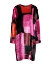 Gianluca Capannolo Woman Mini Dress Fuchsia Size 12 Viscose, Silk In Pink