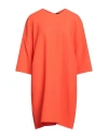 Gianluca Capannolo Woman Short Dress Red Size 10 Wool In Orange