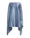 Gianluca Capannolo Woman Mini Dress Sky Blue Size Onesize Silk, Elastane