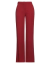 Gianluca Capannolo Woman Pants Brick Red Size 6 Virgin Wool