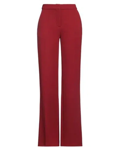 Gianluca Capannolo Woman Pants Brick Red Size 6 Virgin Wool