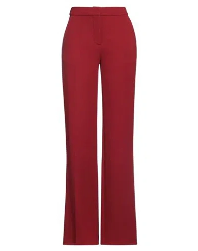 Gianluca Capannolo Woman Pants Brick Red Size 6 Virgin Wool In Red