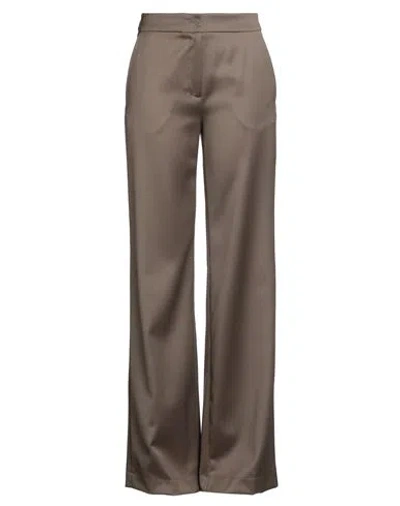 Gianluca Capannolo Woman Pants Brown Size 6 Virgin Wool