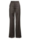 Gianluca Capannolo Woman Pants Brown Size 8 Virgin Wool