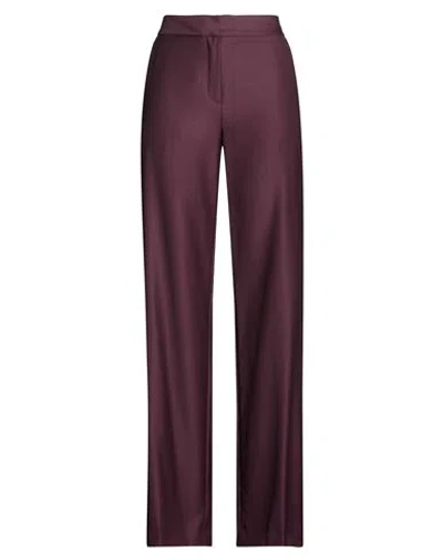 Gianluca Capannolo Woman Pants Burgundy Size 8 Virgin Wool In Red