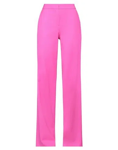 Gianluca Capannolo Woman Pants Fuchsia Size 4 Virgin Wool, Lycra In Pink