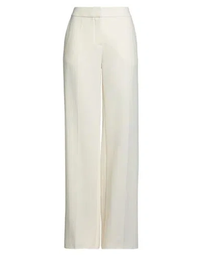Gianluca Capannolo Woman Pants Ivory Size 8 Virgin Wool