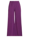 Gianluca Capannolo Woman Pants Mauve Size M Triacetate, Polyethylene In Purple