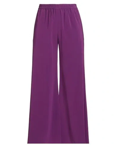 Gianluca Capannolo Woman Pants Mauve Size M Triacetate, Polyethylene In Purple